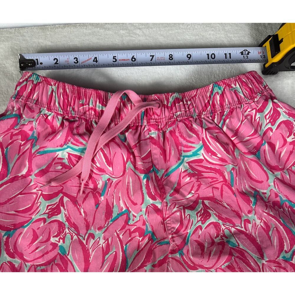 Lauren James Shorts Women Small Pink Floral Elastic Waist Casual Preppy - Picture 5 of 7